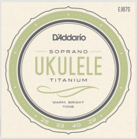 EJ87S Titanium Комплект струн для укулеле сопрано, D'Addario