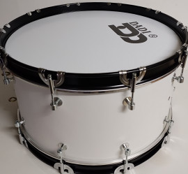 MBB-2610WH Барабан маршевый 26 х 10", белый, Мастерская Бехтеревых - MBB-2610WH Барабан маршевый 26 х 10", белый, Мастерская Бехтеревых