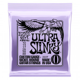P02227 Ultra Slinky Комплект струн для электрогитары, никелированные, 10-48, Ernie Ball - P02227 Ultra Slinky Комплект струн для электрогитары, никелированные, 10-48, Ernie Ball