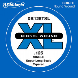 XB125TSL Nickel Wound Tapered Отдельная струна для бас-гитары, .125, Super Long Scale, D'Addario - XB125TSL Nickel Wound Tapered Отдельная струна для бас-гитары, .125, Super Long Scale, D'Addario