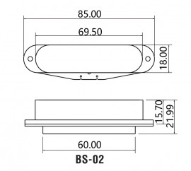 BS-02ANeck-WH Звукосниматель магнитный, сингл, нековый, белый, Belcat - BS-02ANeck-WH Звукосниматель магнитный, сингл, нековый, белый, Belcat