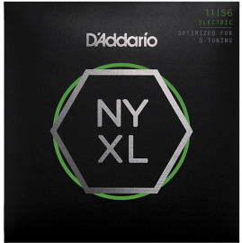 NYXL1156 NYXL Комплект струн для электрогитары, M Top / E-H Bottom, 11-56, D'Addario - NYXL1156 NYXL Комплект струн для электрогитары, M Top / E-H Bottom, 11-56, D'Addario