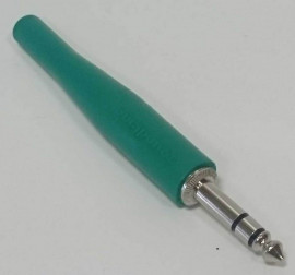 CC412 Разъем на кабель 1/4” Male (6,35мм), стерео, зеленый, Soundking - CC412 Разъем на кабель 1/4” Male (6,35мм), стерео, зеленый, Soundking