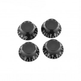 MX1560BK-4 Комплект ручек потенциометров, Les Paul, черные, 4шт, Musiclily - MX1560BK-4 Комплект ручек потенциометров, Les Paul, черные, 4шт, Musiclily