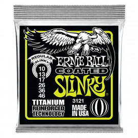 P03121 RPS Regular Slinky Coated Комплект струн для электрогитары, никелированные, 10-46, Ernie Ball - P03121 RPS Regular Slinky Coated Комплект струн для электрогитары, никелированные, 10-46, Ernie Ball