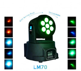 LM70S Моторизированный светодиодный мини-прожектор, RGBW, 7x8Вт, Big Dipper - LM70S Моторизированный светодиодный мини-прожектор, RGBW, 7x8Вт, Big Dipper