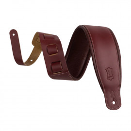 M26PD-BRG-BRG Amped Leather Series Ремень для гитары, кожаный, бордовый, Levy's - M26PD-BRG-BRG Amped Leather Series Ремень для гитары, кожаный, бордовый, Levy's