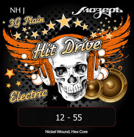 NH-J Hit Drive Jazz Комплект струн для электрогитары, 12-55, Мозеръ
