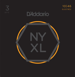 NYXL1046-3P NYXL 3 Комплекта струн для электрогитары, Regular Light, 10-46, D'Addario - NYXL1046-3P NYXL 3 Комплекта струн для электрогитары, Regular Light, 10-46, D'Addario