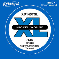 XB145TSL Nickel Wound Tapered Отдельная струна для бас-гитары, .145, Super Long Scale, D'Addario