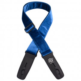 LIS-020-CV2-BLU Ремень для гитары с блокировкой, бархат, синий, Lock-It Straps, D'Andrea - LIS-020-CV2-BLU Ремень для гитары с блокировкой, бархат, синий, Lock-It Straps, D'Andrea