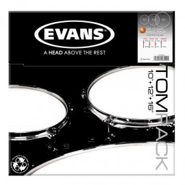 ETP-G2CLR-R G2 Clear Rock Набор пластика для том барабана, 10"/12"/16", Evans - ETP-G2CLR-R G2 Clear Rock Набор пластика для том барабана, 10"/12"/16", Evans