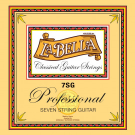 7SG Professional Комплект струн для 7-струнной классической гитары, посеребренные, La Bella - 7SG Professional Комплект струн для 7-струнной классической гитары, посеребренные, La Bella