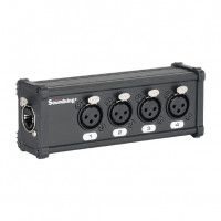 CXA028 DMX КОММУТАЦИОННАЯ КОРОБКА/РАСШИРИТЕЛЬ СИГНАЛОВ DMX 4хXLR(3p)female - RJ-45, Soundking