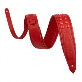 M81GRPDX-RED Rebel Leathers Series Ремень для гитары, кожаный, красный, Levy's - M81GRPDX-RED Rebel Leathers Series Ремень для гитары, кожаный, красный, Levy's