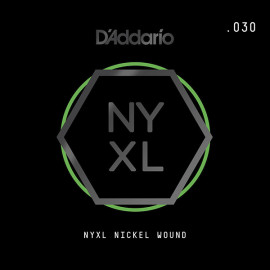 NYNW030 NYXL Отдельная струна для электрогитары, никелированная, 030, D'Addario - NYNW030 NYXL Отдельная струна для электрогитары, никелированная, 030, D'Addario