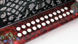 Z44XL-C-RED Гармонь "Барыня" 25х25-IV, красная, Шуйская гармонь - Z44XL-C-RED Гармонь "Барыня" 25х25-IV, красная, Шуйская гармонь