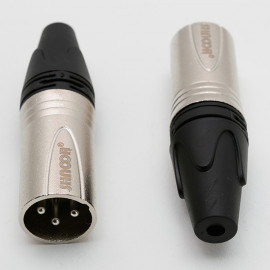 S3MX Разъем на кабель XLR Male 3p, SHNOOR - S3MX Разъем на кабель XLR Male 3p, SHNOOR