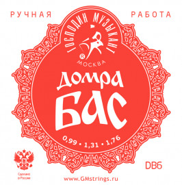 DB6 Комплект струн для Домры Бас, фосфорная бронза, Господин Музыкант - DB6 Комплект струн для Домры Бас, фосфорная бронза, Господин Музыкант