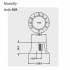 M143-2M490-2 Комплект ручек потенциометров 2+2, Gibson Style, черные, Musiclily - M143-2M490-2 Комплект ручек потенциометров 2+2, Gibson Style, черные, Musiclily