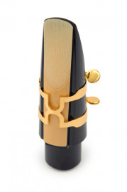 HTS1G H-LIGATURE Лигатура с колпачком для саксофона-тенор, позолоченная RICO - HTS1G H-LIGATURE Лигатура с колпачком для саксофона-тенор, позолоченная RICO