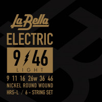 HRS-L HRS Комплект струн для электрогитары, никелированные, 9-46, La Bella