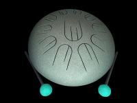 Глюкофон SDM-708 Shamanic drum Двутон Зеленый космос 30 см До-минор