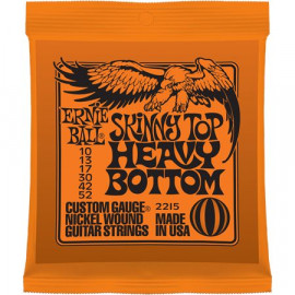 P02215 Skinny Top Heavy Bottom Комплект струн для электрогитары, никель, 10-52, Ernie Ball - P02215 Skinny Top Heavy Bottom Комплект струн для электрогитары, никель, 10-52, Ernie Ball