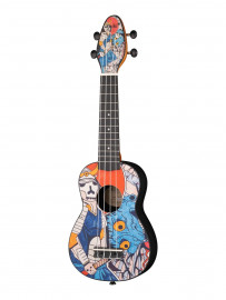 K2-SR Keiki Designer Series Укулеле сопрано, с чехлом и тюнером, Ortega - K2-SR Keiki Designer Series Укулеле сопрано, с чехлом и тюнером, Ortega