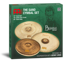 BV-141820SA Byzance Vintage Sand Cymbal Set Комплект тарелок 14, 18, 20", Meinl - BV-141820SA Byzance Vintage Sand Cymbal Set Комплект тарелок 14, 18, 20", Meinl
