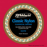 EJ27H CLASSIC Струны для классической гитары нейлоновые Student Hard D`Addario