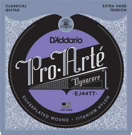 EJ44TT ProArte DynaCore Струны для классической гитары, титан, очень сильное натяжение, D'Addario - EJ44TT ProArte DynaCore Струны для классической гитары, титан, очень сильное натяжение, D'Addario