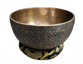 Кованая поющая чаша Engraved flowers ( 18 см, нота: Ля, 220 Гц) - Кованая поющая чаша Engraved flowers ( 18 см, нота: Ля, 220 Гц)