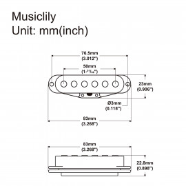 MX2295BK Звукосниматель сингл Strat, нек(neck), черный, Musiclily - MX2295BK Звукосниматель сингл Strat, нек(neck), черный, Musiclily