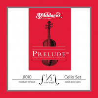 J1010-1/2M Prelude Комплект струн для виолончели размером 1/2, среднее натяжение, D'Addario