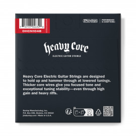 DHCN1048 Heavy Core Комплект струн для электрогитары, никелированные, 10-48, Dunlop - DHCN1048 Heavy Core Комплект струн для электрогитары, никелированные, 10-48, Dunlop