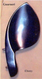BC01Eh-4/4 Подбородник для альта, модель Guarneri, крепление Hill, черное дерево, WBO - BC01Eh-4/4 Подбородник для альта, модель Guarneri, крепление Hill, черное дерево, WBO
