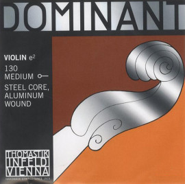 130 Dominant Отдельная струна E/Ми для скрипки размером 4/4, среднее натяжение, Thomastik - 130 Dominant Отдельная струна E/Ми для скрипки размером 4/4, среднее натяжение, Thomastik