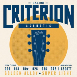 C500TT Criterion Комплект струн для акустической гитары, бронза 80/20, 9-48, La Bella - C500TT Criterion Комплект струн для акустической гитары, бронза 80/20, 9-48, La Bella