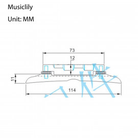 M617 Бридж для мандолины, компенсирующий, Musiclily - M617 Бридж для мандолины, компенсирующий, Musiclily