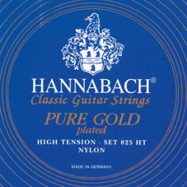 825HT Blue PURE GOLD Комплект струн для классической гитары нейлон/позолоченные Hannabach - 825HT Blue PURE GOLD Комплект струн для классической гитары нейлон/позолоченные Hannabach