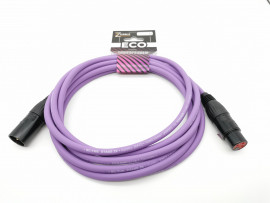 E1-XLR-M-F-0100-7 Кабель микрофонный 1м, фиолетовый, ZZcable - E1-XLR-M-F-0100-7 Кабель микрофонный 1м, фиолетовый, ZZcable
