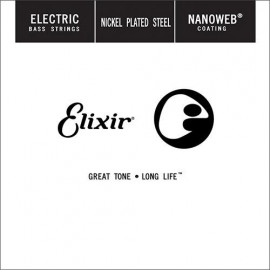 15380 Nanoweb Отдельная струна для бас-гитары, никелированная, .080, Elixir - 15380 Nanoweb Отдельная струна для бас-гитары, никелированная, .080, Elixir