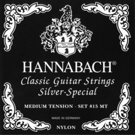 815MT Black SILVER SPECIAL Комплект струн для классической гитары нейлон/посеребренные Hannabach - 815MT Black SILVER SPECIAL Комплект струн для классической гитары нейлон/посеребренные Hannabach