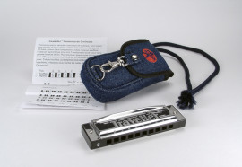 M91701 Traveller Губная гармошка в сумочке [12] Hohner - M91701 Traveller Губная гармошка в сумочке [12] Hohner