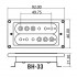 BH-33Neck-BK Звукосниматель магнитный, хамбакер, нековый, черный, Belcat - BH-33Neck-BK Звукосниматель магнитный, хамбакер, нековый, черный, Belcat