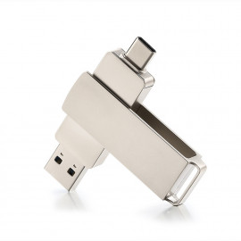 00-00030046 Флеш-накопитель MODERN 128GB USB3.0 Type-C (m) металл серый, GoPower - 00-00030046 Флеш-накопитель MODERN 128GB USB3.0 Type-C (m) металл серый, GoPower