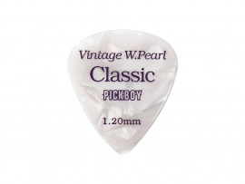 GP-14/120 Celluloid Vintage Classic White Pearl Медиаторы 50шт, толщина 1.20мм, Pickboy - GP-14/120 Celluloid Vintage Classic White Pearl Медиаторы 50шт, толщина 1.20мм, Pickboy