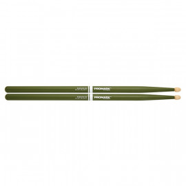 RBH535AW-GREEN 7A Rebound Барабанные палочки, зеленые, смещенный баланс, орех гикори, ProMark - RBH535AW-GREEN 7A Rebound Барабанные палочки, зеленые, смещенный баланс, орех гикори, ProMark