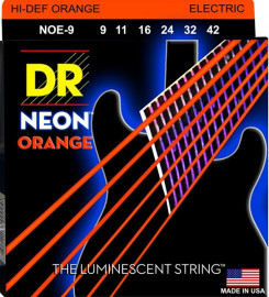 NOE-9 Neon Orange Комплект струн для электрогитары, никелированные, с покрытием, 9-42, DR - NOE-9 Neon Orange Комплект струн для электрогитары, никелированные, с покрытием, 9-42, DR